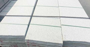 陕西芝麻白毛板，石材毛板