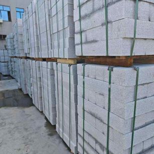 陕西芝麻白路牙石，路侧石