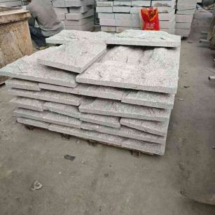 陕西芝麻白蘑菇石，自然面