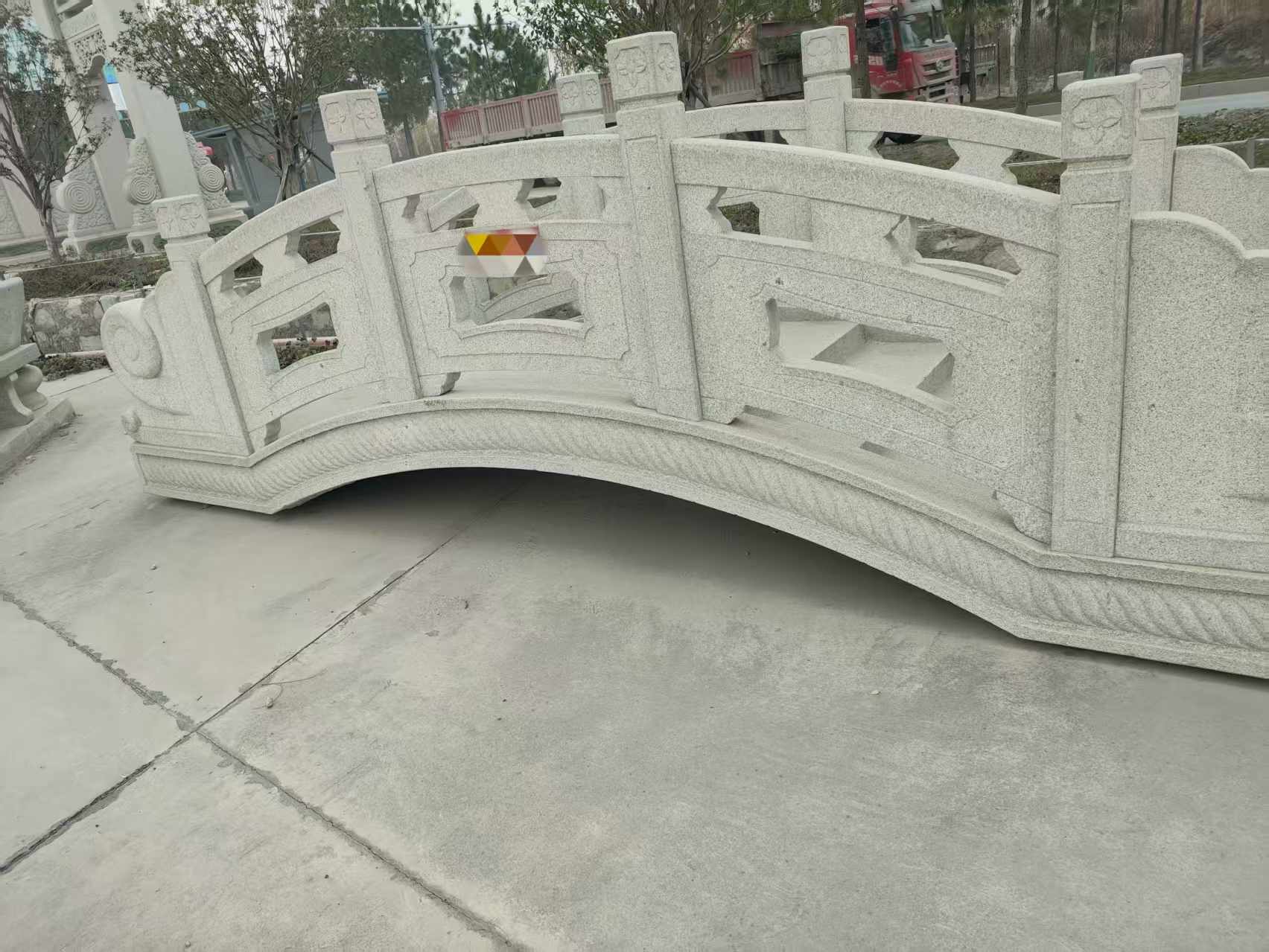 陕西芝麻白拱桥，石桥