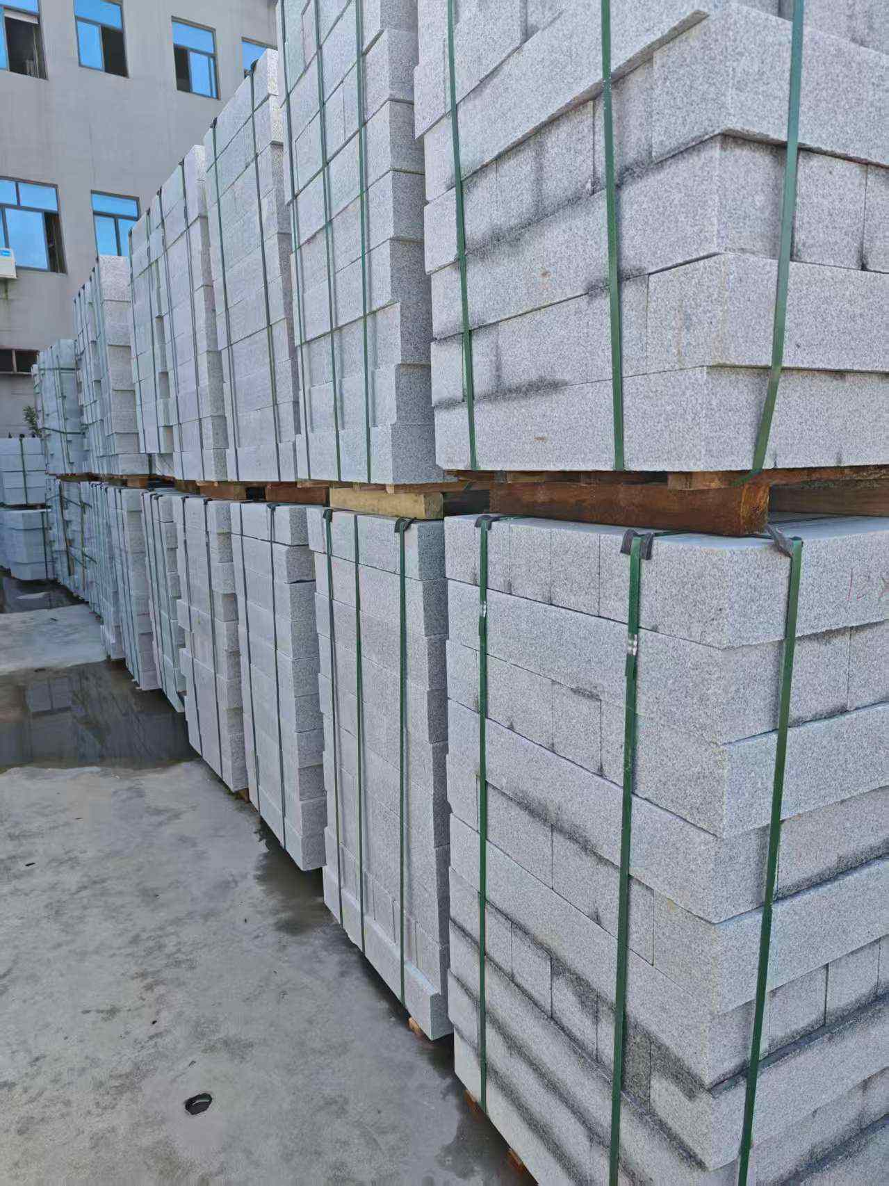 陕西芝麻白路牙石，路侧石